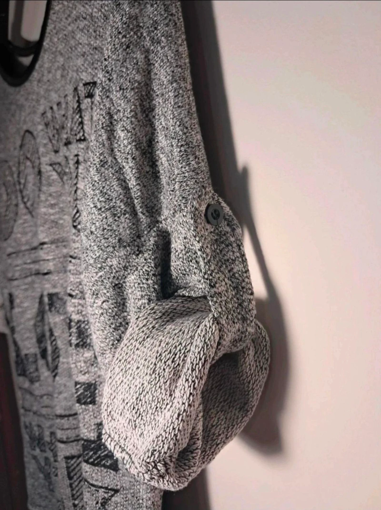 🖤Pull noir à motifs | taille S | manches 3/4 🖤 – photo 7
